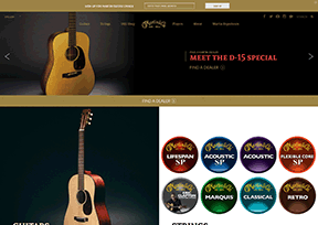 马丁吉他 官方网址 美国商业网站大全