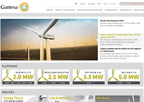 歌美飒_Gamesa 官方网址 西班牙商业网站大全