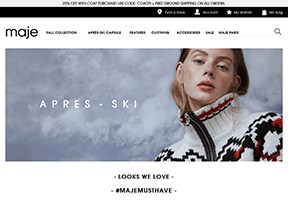 maje 官方网址 法国购物网站大全