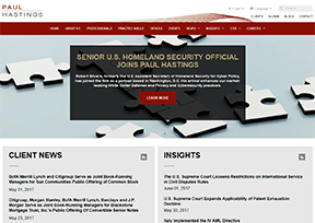 普衡律师事务所_Paul Hastings 官方网址 美国商业网站大全