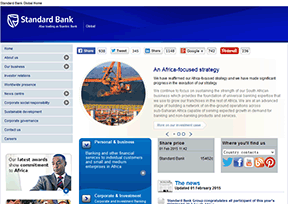 标准银行 官方网址 南非银行网站大全