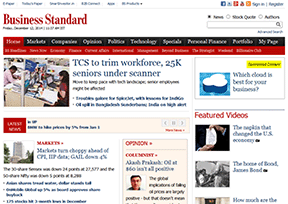 《商业标准报》 官方网址 印度新闻网站大全