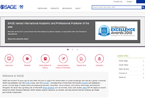 Sage出版公司 官方网址 美国商业网站大全