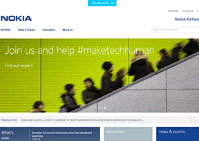 诺基亚通信 官方网址 芬兰IT网站大全