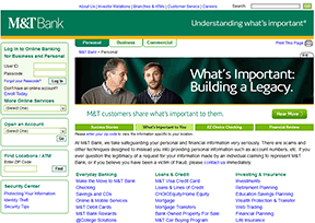 M&T银行 官方网址 美国银行网站大全