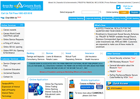 卡纳拉银行 官方网址 印度银行网站大全