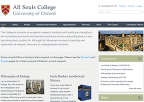 牛津大学万灵学院 官方网址 英国教育网站大全