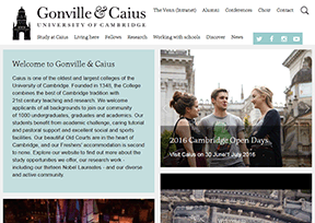 剑桥大学冈维尔与凯斯学院 官方网址 英国教育网站大全