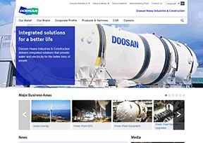 斗山重工 官方网址 韩国商业网站大全