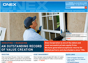 加拿大Onex公司 官方网址 加拿大商业网站大全