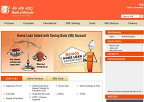 巴罗达银行 官方网址 印度银行网站大全