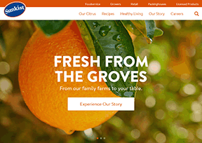 新奇士_Sunkist 官方网址 美国商业网站大全