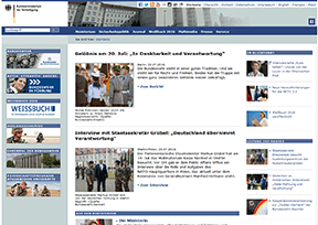 德国联邦国防部 官方网址 德国政府网站大全