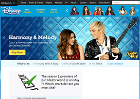 迪士尼频道 官方网址 美国影视网站大全