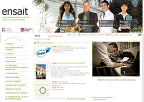 国立高等纺织工艺学校 官方网址 法国教育网站大全