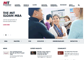 麻省理工学院斯隆商学院 官方网址 美国教育网站大全