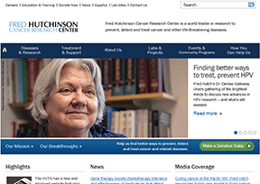 福瑞德哈金森肿瘤研究中心 官方网址 美国组织网站大全