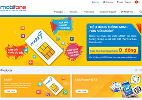MobiFone 官方网址 越南商业网站大全