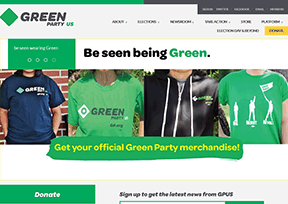 美国绿党 官方网址 美国组织网站大全