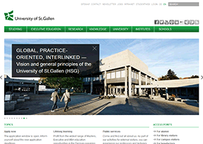 圣加仑大学 官方网址 瑞士教育网站大全