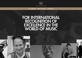 极地音乐奖 官方网址 瑞典音乐网站大全