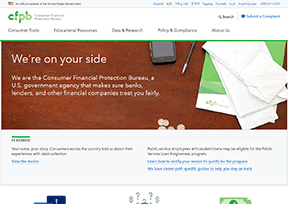 美国消费者金融保护局 官方网址 美国政府网站大全
