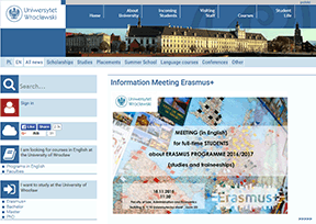 弗罗茨瓦夫大学 官方网址 波兰教育网站大全