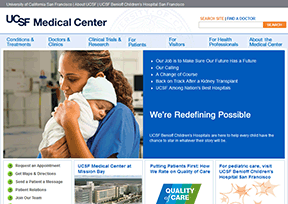 加州大学旧金山分校医学中心 官方网址 美国健康网站大全