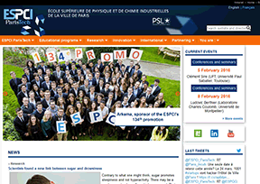 巴黎市立高等工业物理化学学院 官方网址 法国教育网站大全