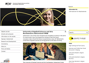 瑞士西北高等专业学院 官方网址 瑞士教育网站大全