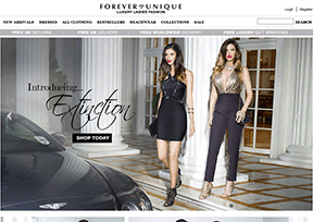 Forever Unique 官方网址 英国购物网站大全