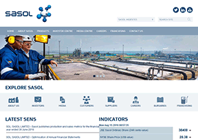 南非沙索公司 官方网址 南非商业网站大全