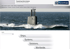 蒂森克虏伯海洋系统 官方网址 德国军事网站大全