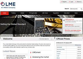 伦敦金属交易所_LME 官方网址 英国商业网站大全