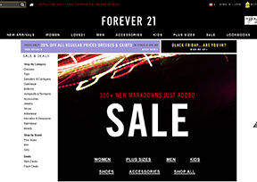 Forever21 官方网址 美国购物网站大全