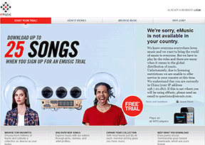 eMusic 官方网址 美国音乐网站大全
