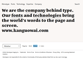 蒙纳公司_Monotype 官方网址 美国设计网站大全
