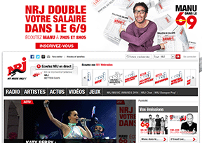 NRJ电视台 官方网址 法国音乐网站大全