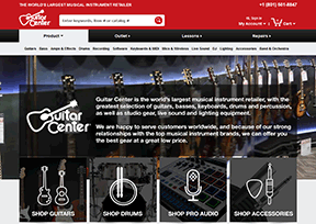 吉他中心_Guitar Center 官方网址 美国购物网站大全