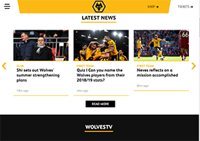 伍尔弗汉普顿流浪者足球俱乐部 官方网址 英国体育网站大全