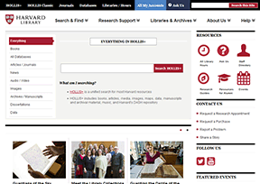 哈佛大学图书馆 官方网址 美国文化网站大全