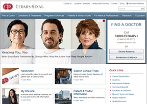 希德斯-西奈医疗中心 官方网址 美国健康网站大全