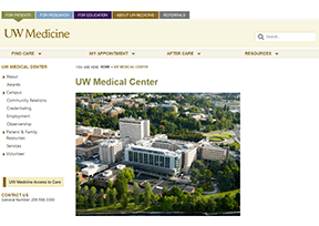 华盛顿大学医学中心 官方网址 美国健康网站大全