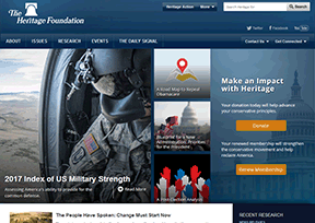 美国传统基金会 官方网址 美国组织网站大全