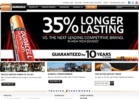 金霸王 官方网址 美国商业网站大全