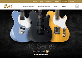 Cort吉他 官方网址 韩国商业网站大全