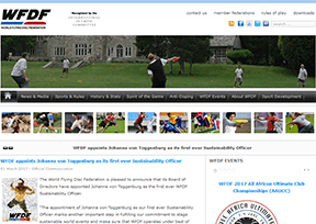 世界飞盘联合会 官方网址 美国组织网站大全