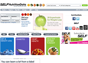 营养数据 官方网址 美国健康网站大全