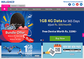 印度信实通信 官方网址 印度商业网站大全