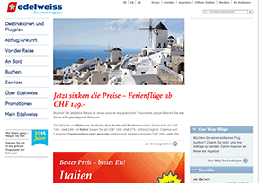 雪绒花航空 官方网址 瑞士交通网站大全